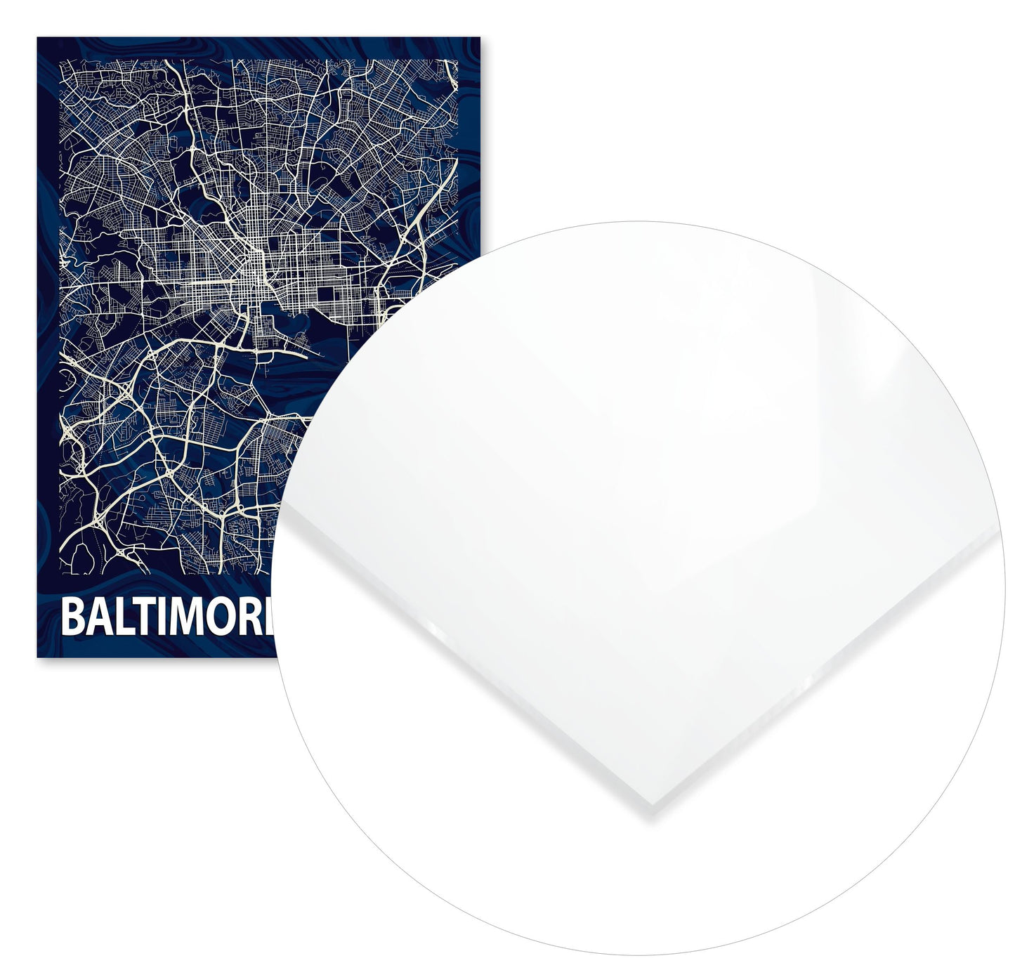BALTIMORE CROCUS MARBLE MAP  - @Helios