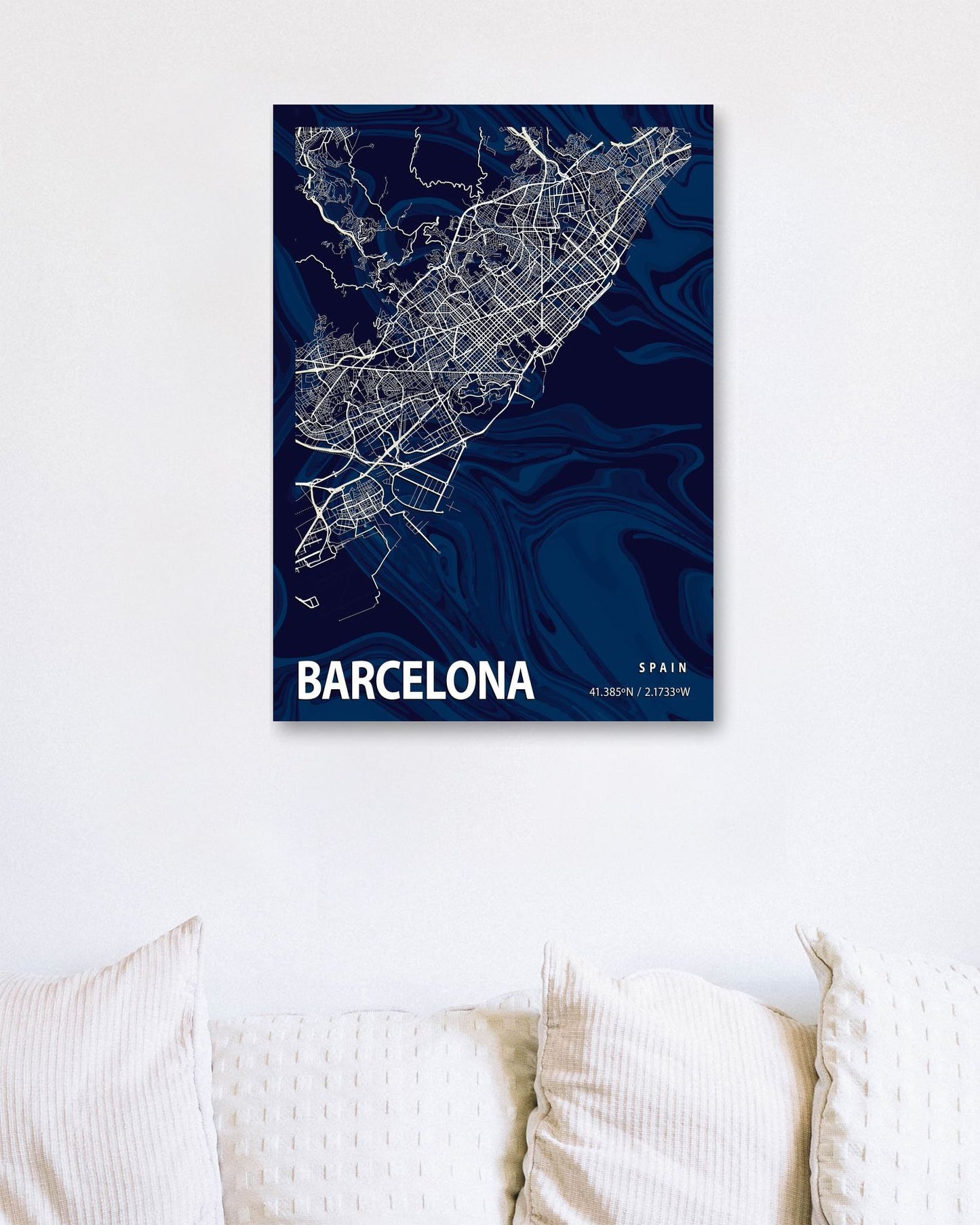 BARCELONA CROCUS MARBLE MAP  - @Helios