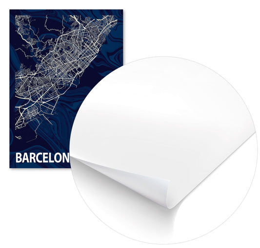 BARCELONA CROCUS MARBLE MAP  - @Helios