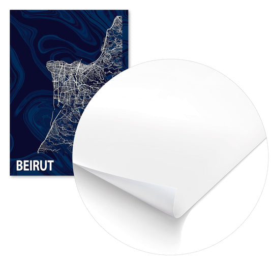 BEIRUT CROCUS MARBLE MAP  - @Helios