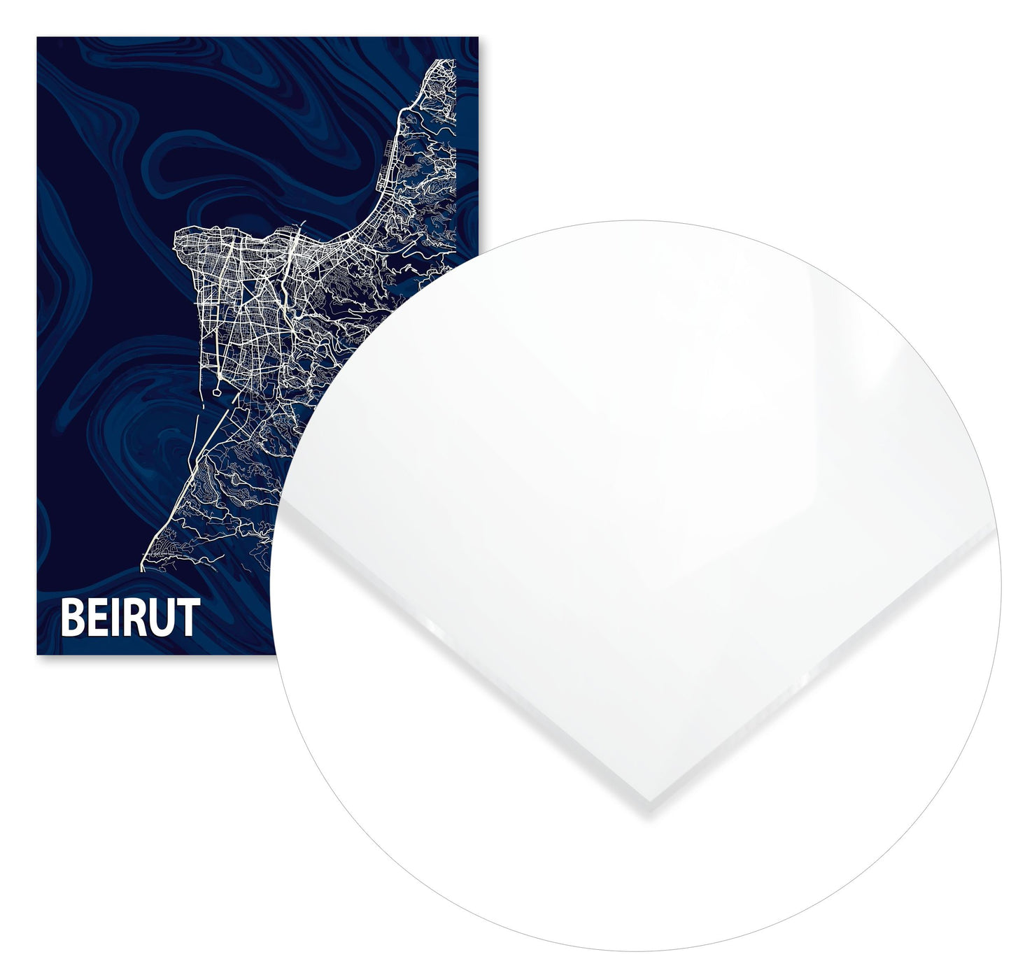 BEIRUT CROCUS MARBLE MAP  - @Helios