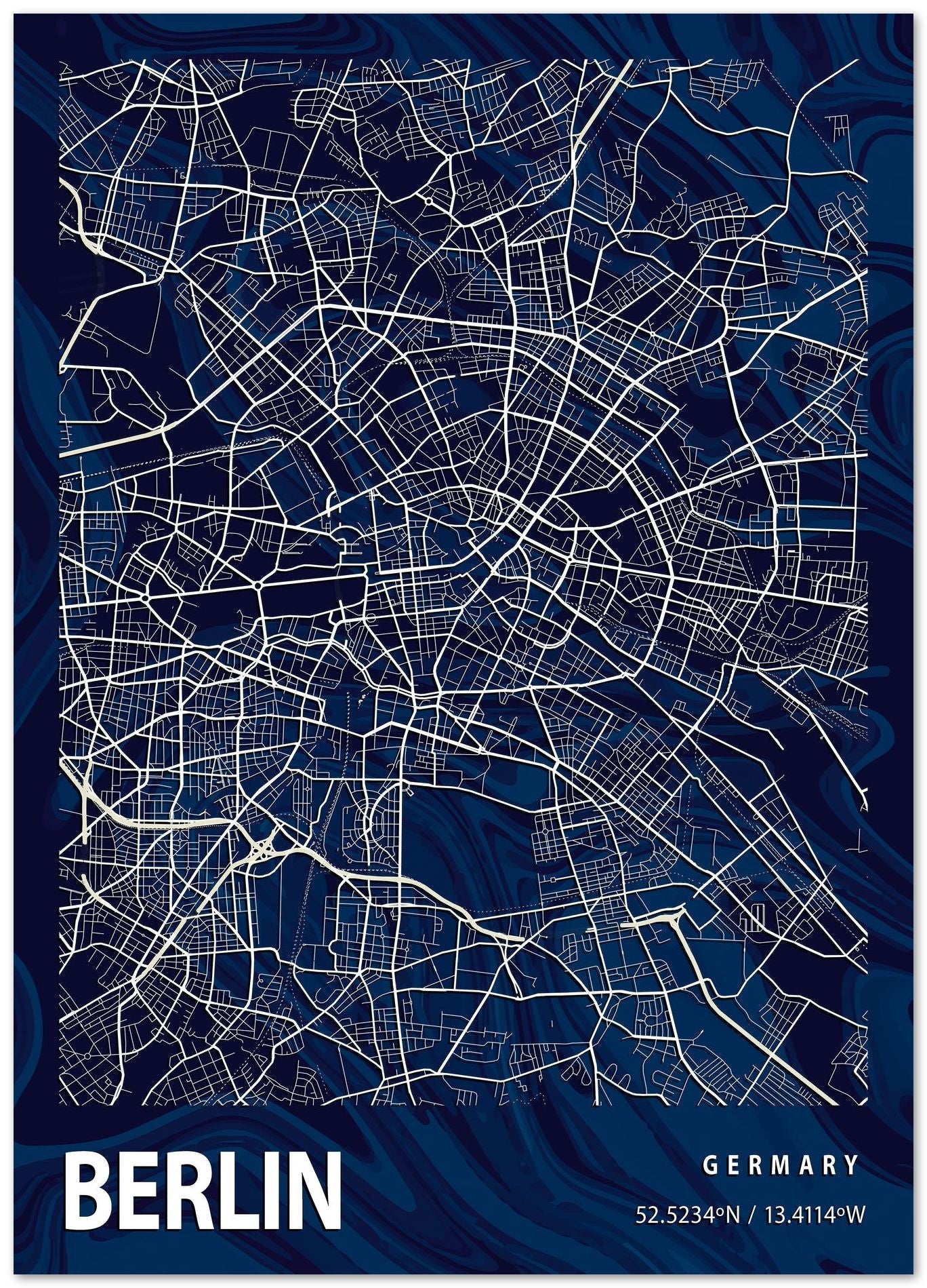 BERLIN CROCUS MARBLE MAP  - @Helios