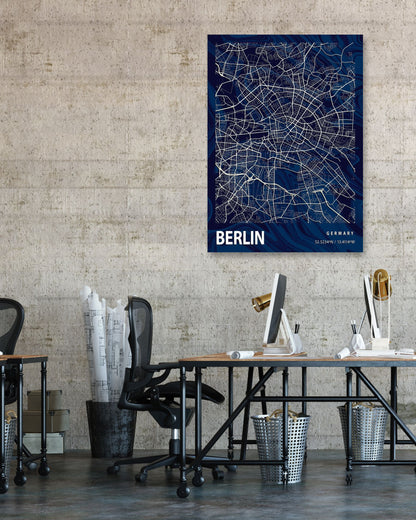 BERLIN CROCUS MARBLE MAP  - @Helios