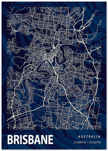 BRISBANE CROCUS MARBLE MAP  - @Helios