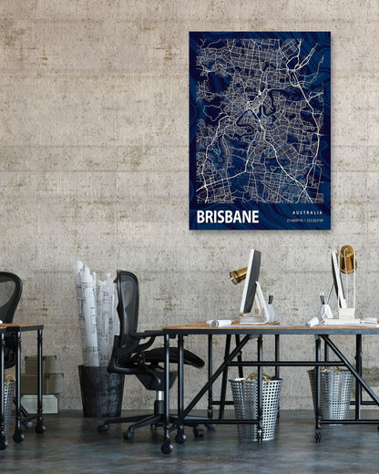 BRISBANE CROCUS MARBLE MAP  - @Helios