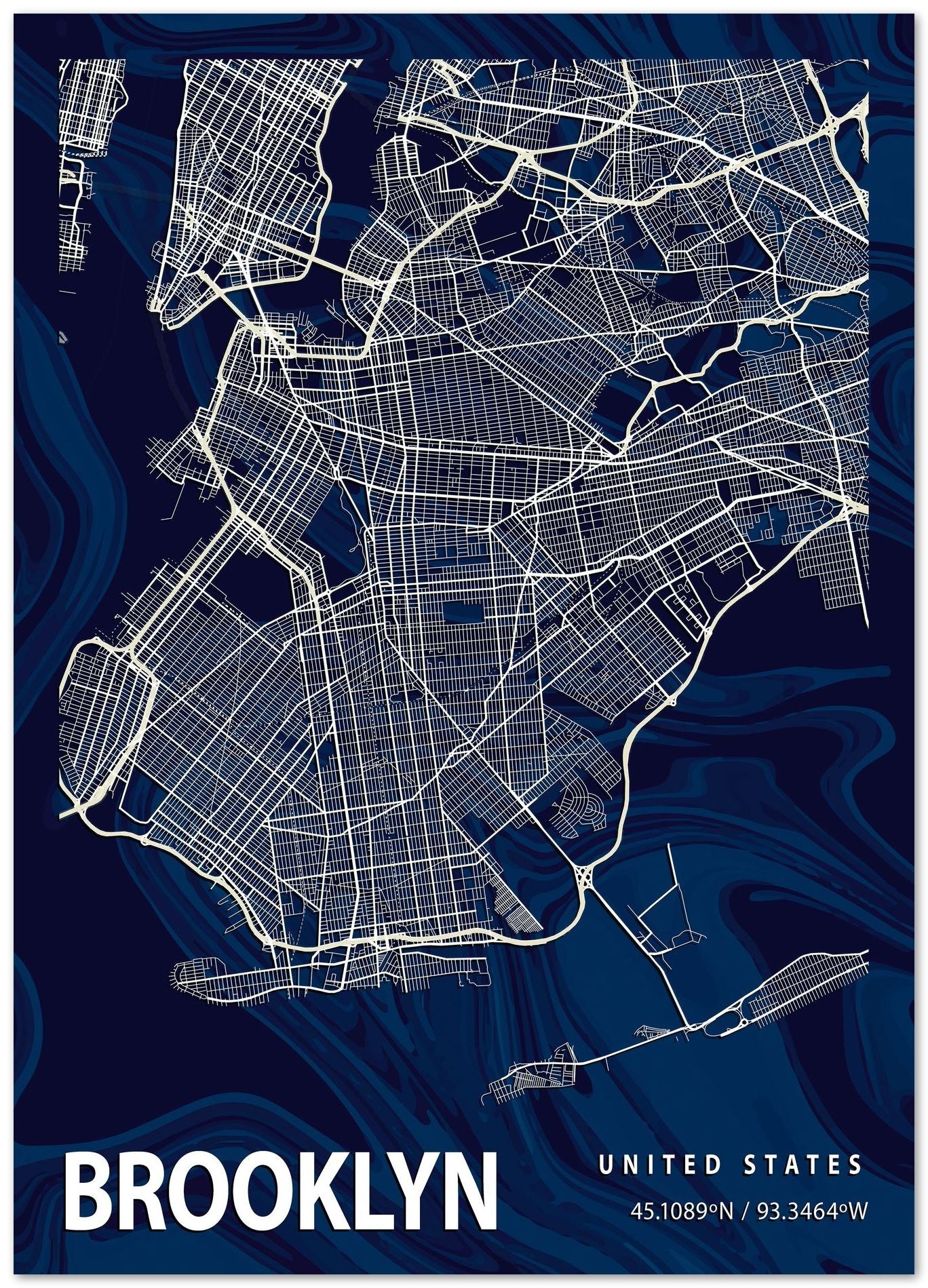 BROOKLYN CROCUS MARBLE MAP - @Helios