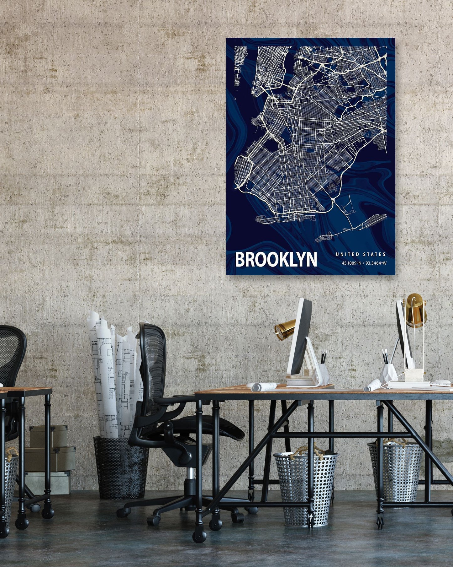 BROOKLYN CROCUS MARBLE MAP - @Helios