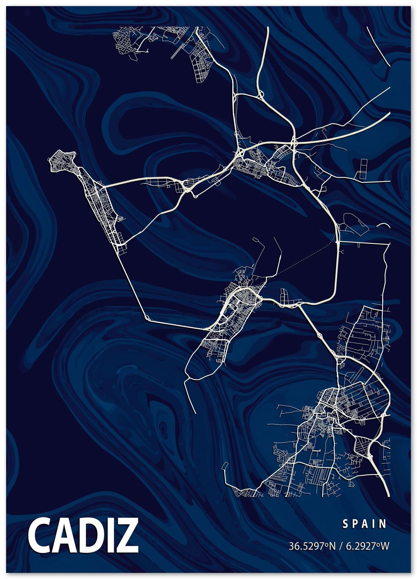 CADIZ CROCUS MARBLE MAP  - @Helios
