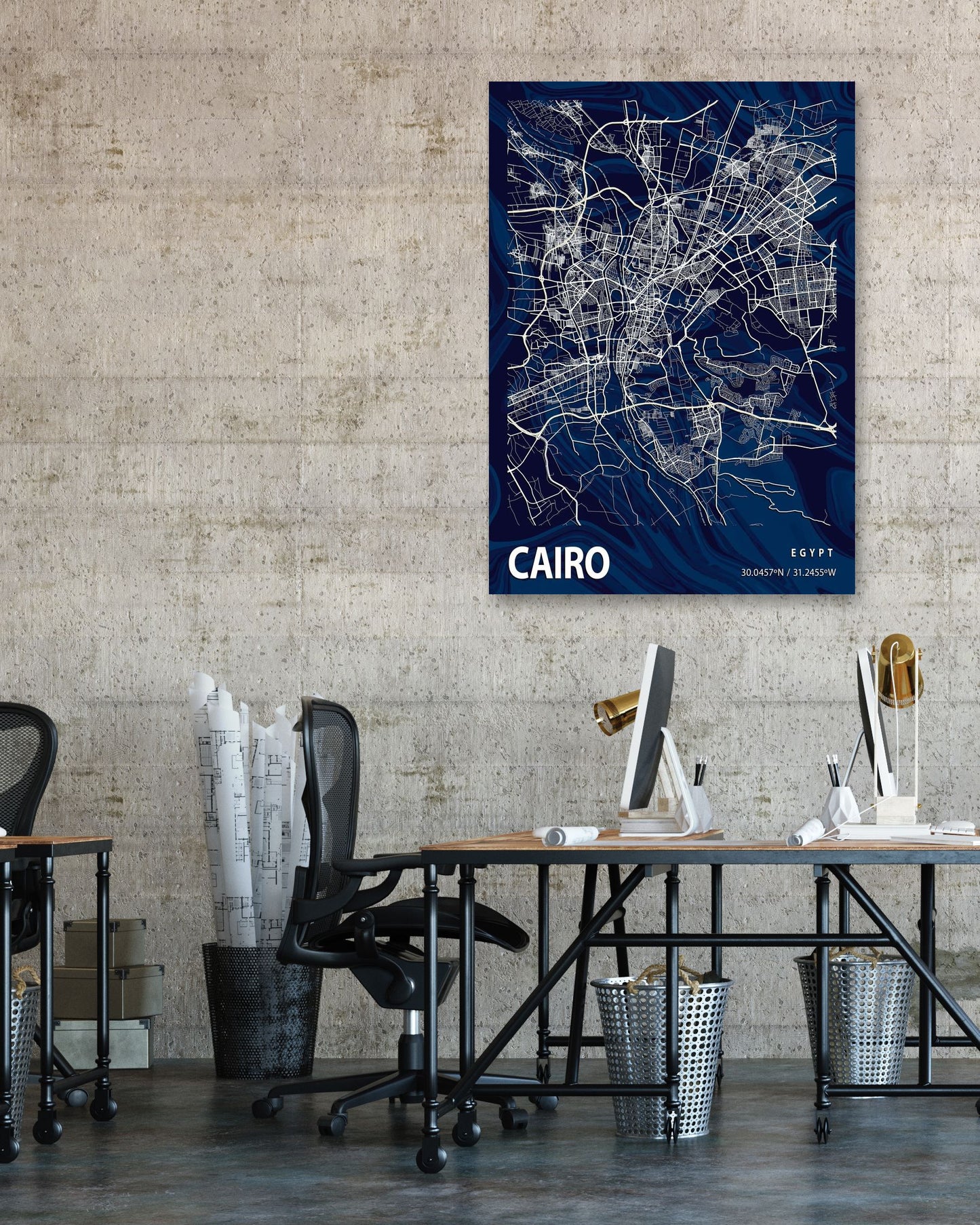 CAIRO CROCUS MARBLE MAP  - @Helios
