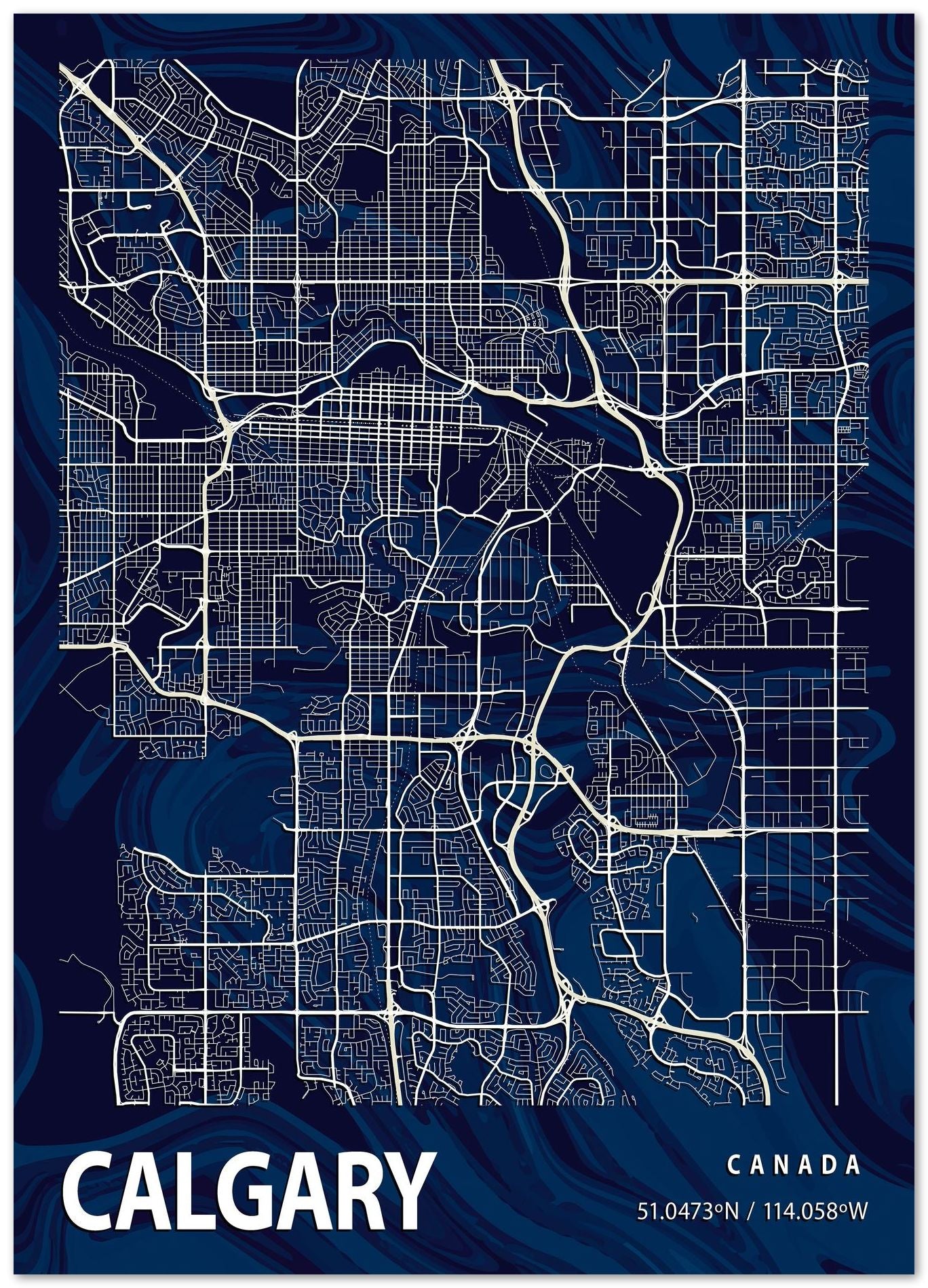 CALGARY CROCUS MARBLE MAP - @Helios