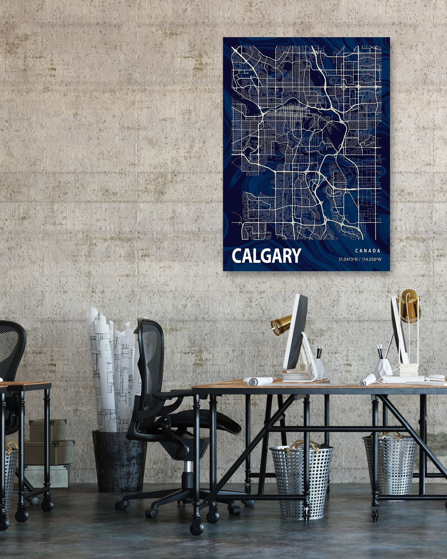 CALGARY CROCUS MARBLE MAP - @Helios