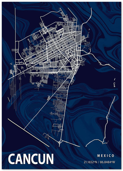 CANCUN CROCUS MARBLE MAP  - @Helios