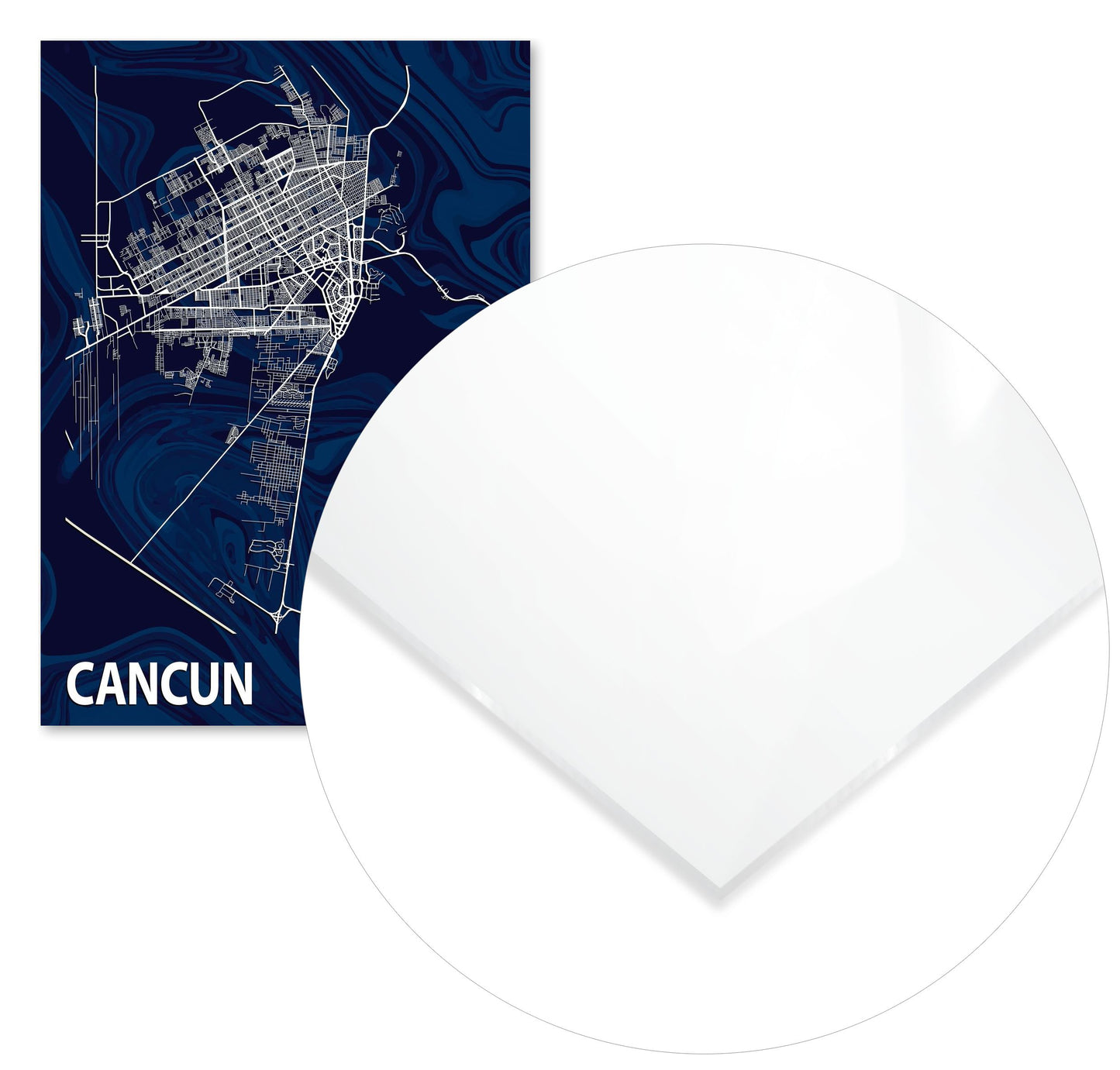 CANCUN CROCUS MARBLE MAP  - @Helios