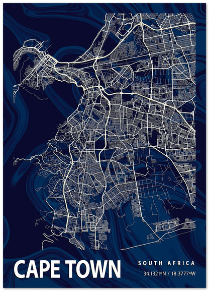 CAPE TOWN CROCUS MARBLE MAP  - @Helios