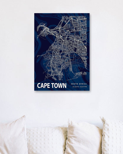 CAPE TOWN CROCUS MARBLE MAP  - @Helios