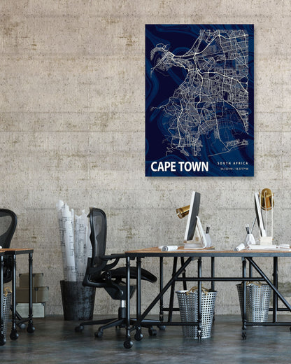 CAPE TOWN CROCUS MARBLE MAP  - @Helios