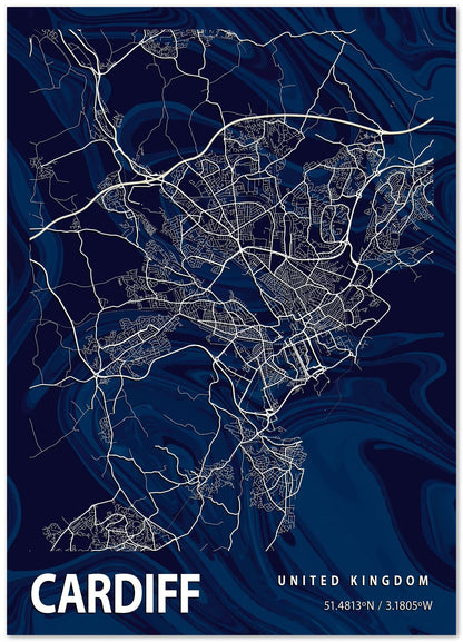 CARDIFF CROCUS MARBLE MAP  - @Helios