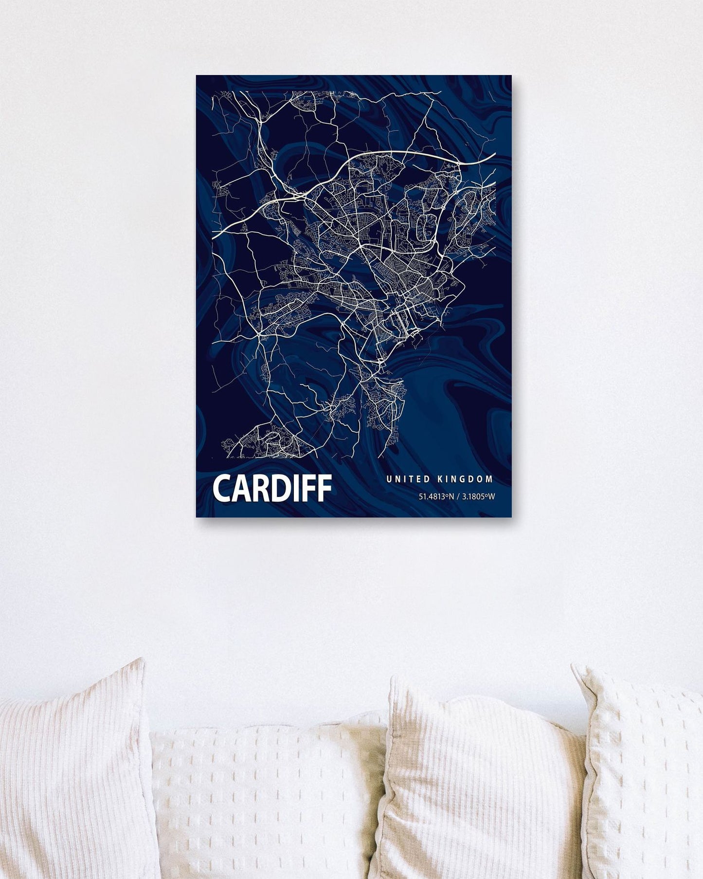 CARDIFF CROCUS MARBLE MAP  - @Helios