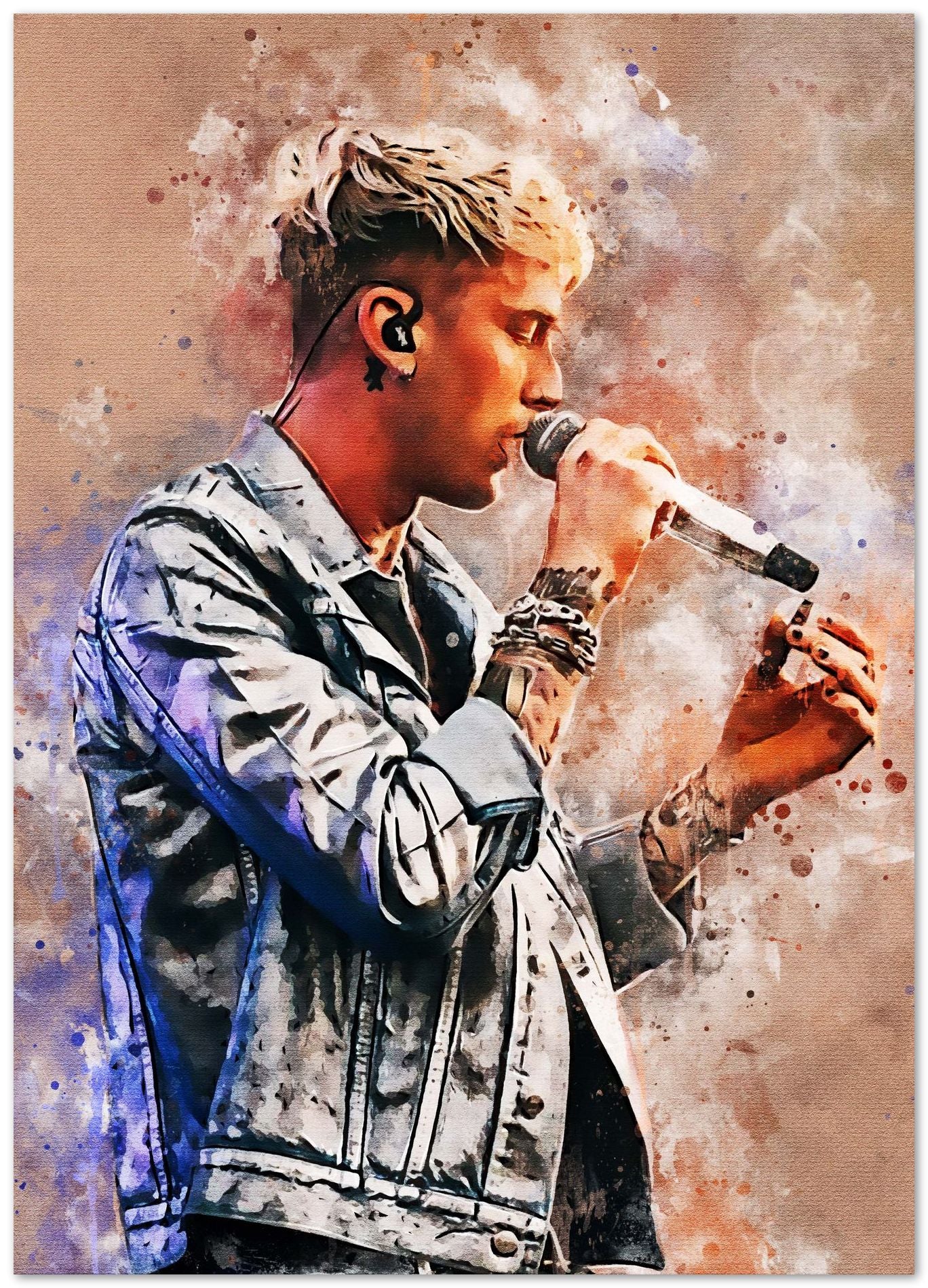 splatter by machine gun kelly new art - @4147_design