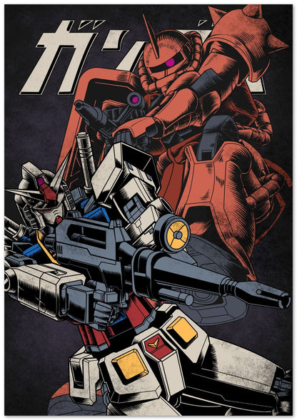 Gundam vs Zaku - @WahyudiArtwork