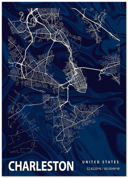 CHARLESTON CROCUS MARBLE MAP  - @Helios