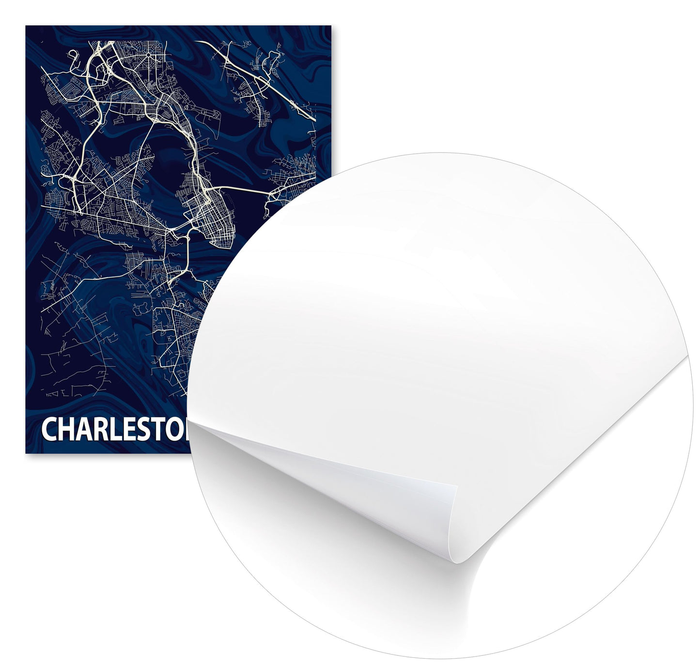 CHARLESTON CROCUS MARBLE MAP  - @Helios