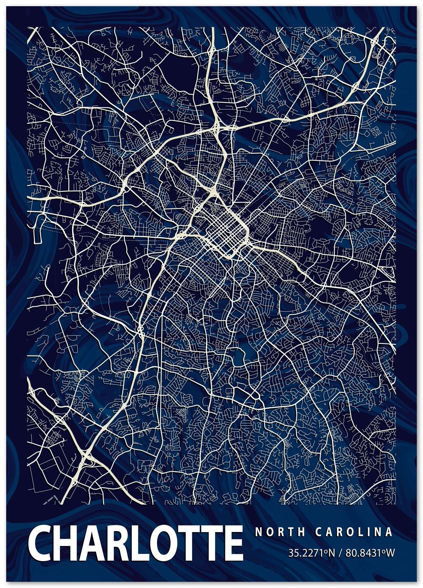 CHARLOTTE CROCUS MARBLE MAP  - @Helios