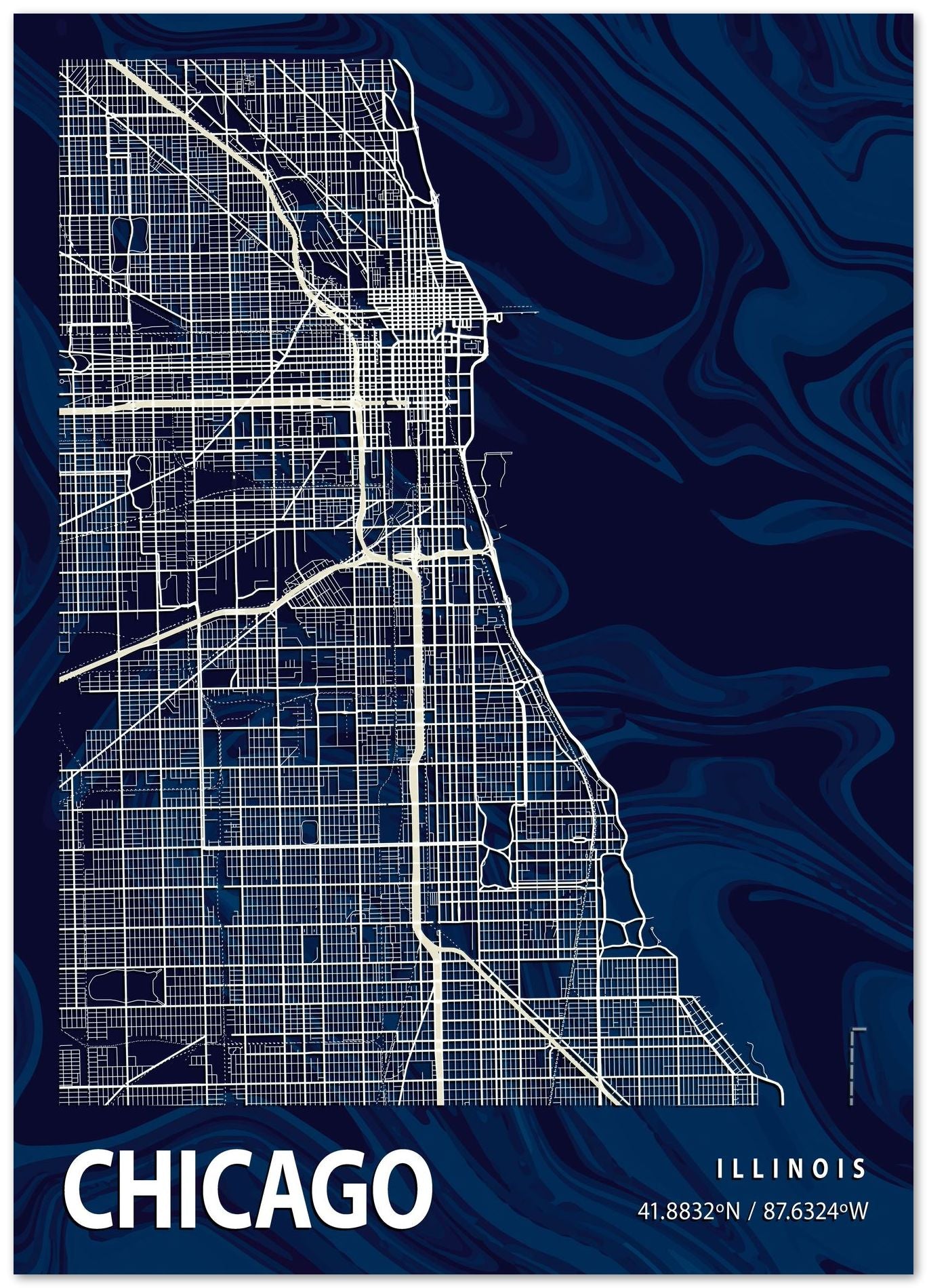 CHICAGO CROCUS MARBLE MAP - @Helios