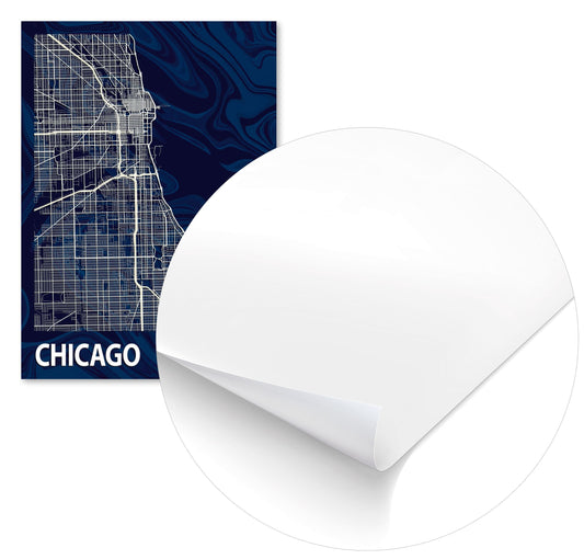 CHICAGO CROCUS MARBLE MAP - @Helios