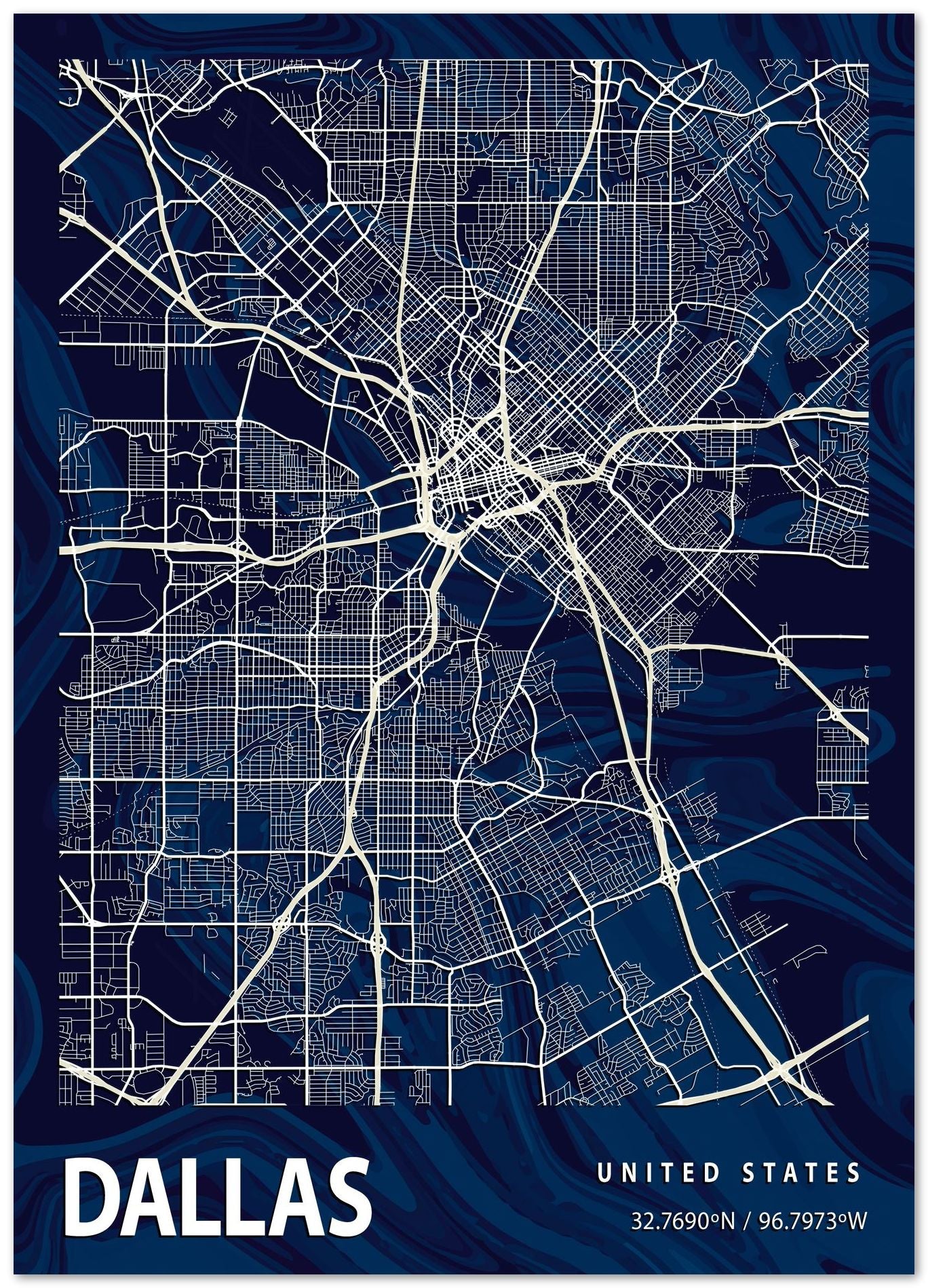 DALLAS CROCUS MARBLE MAP - @Helios