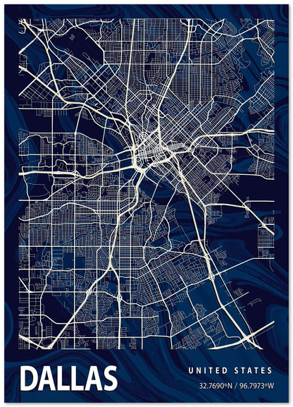 DALLAS CROCUS MARBLE MAP - @Helios
