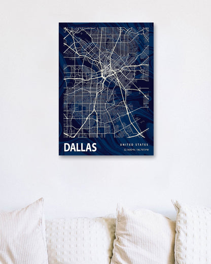 DALLAS CROCUS MARBLE MAP - @Helios