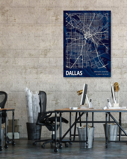 DALLAS CROCUS MARBLE MAP - @Helios