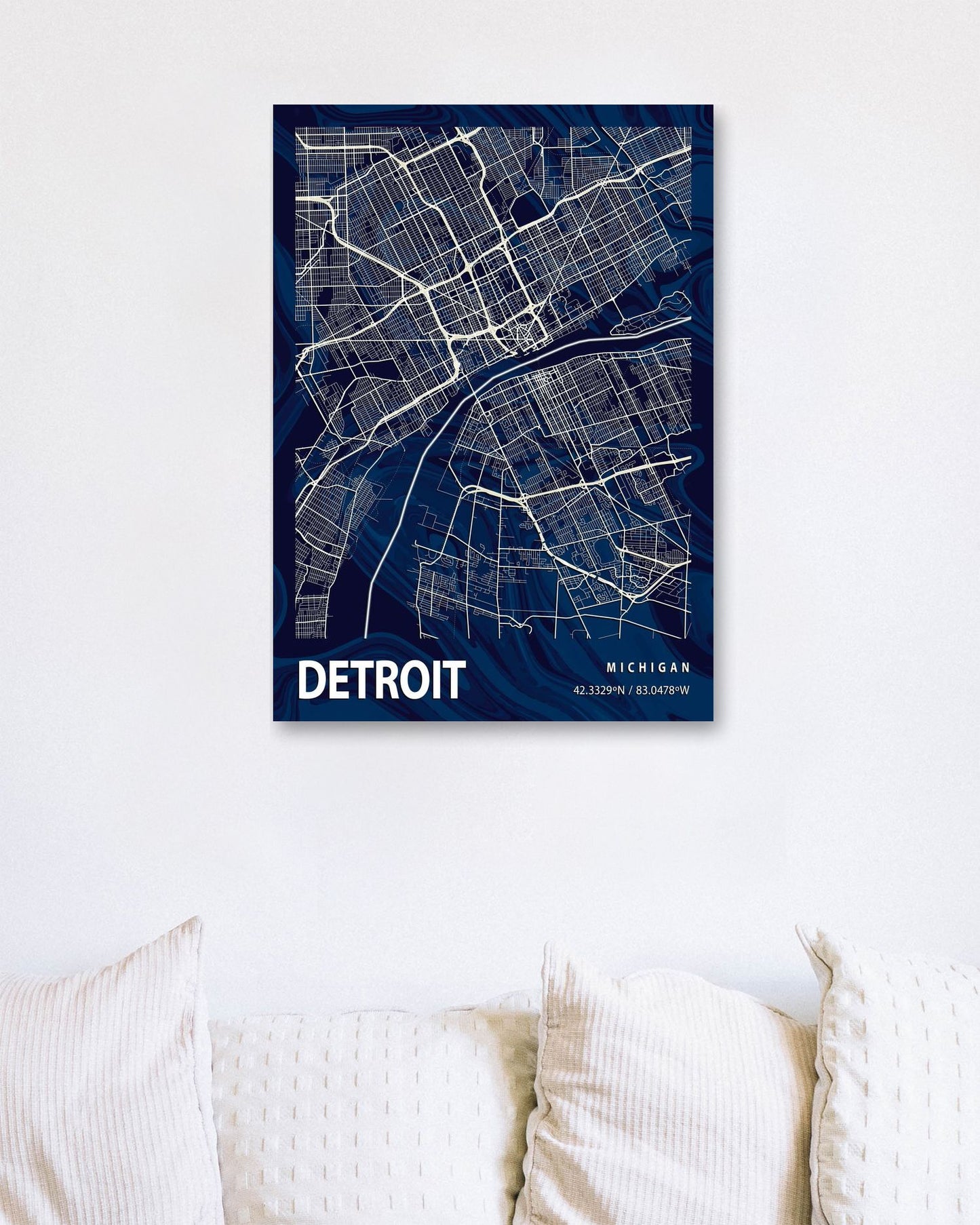 DETROIT CROCUS MARBLE MAP  - @Helios