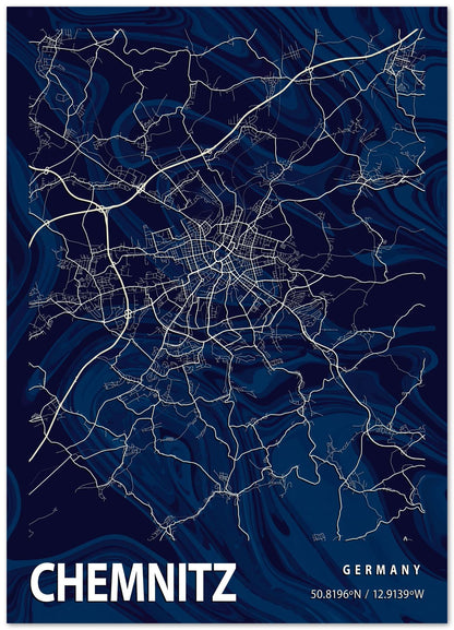 CHEMNITZ CROCUS MARBLE MAP  - @Helios