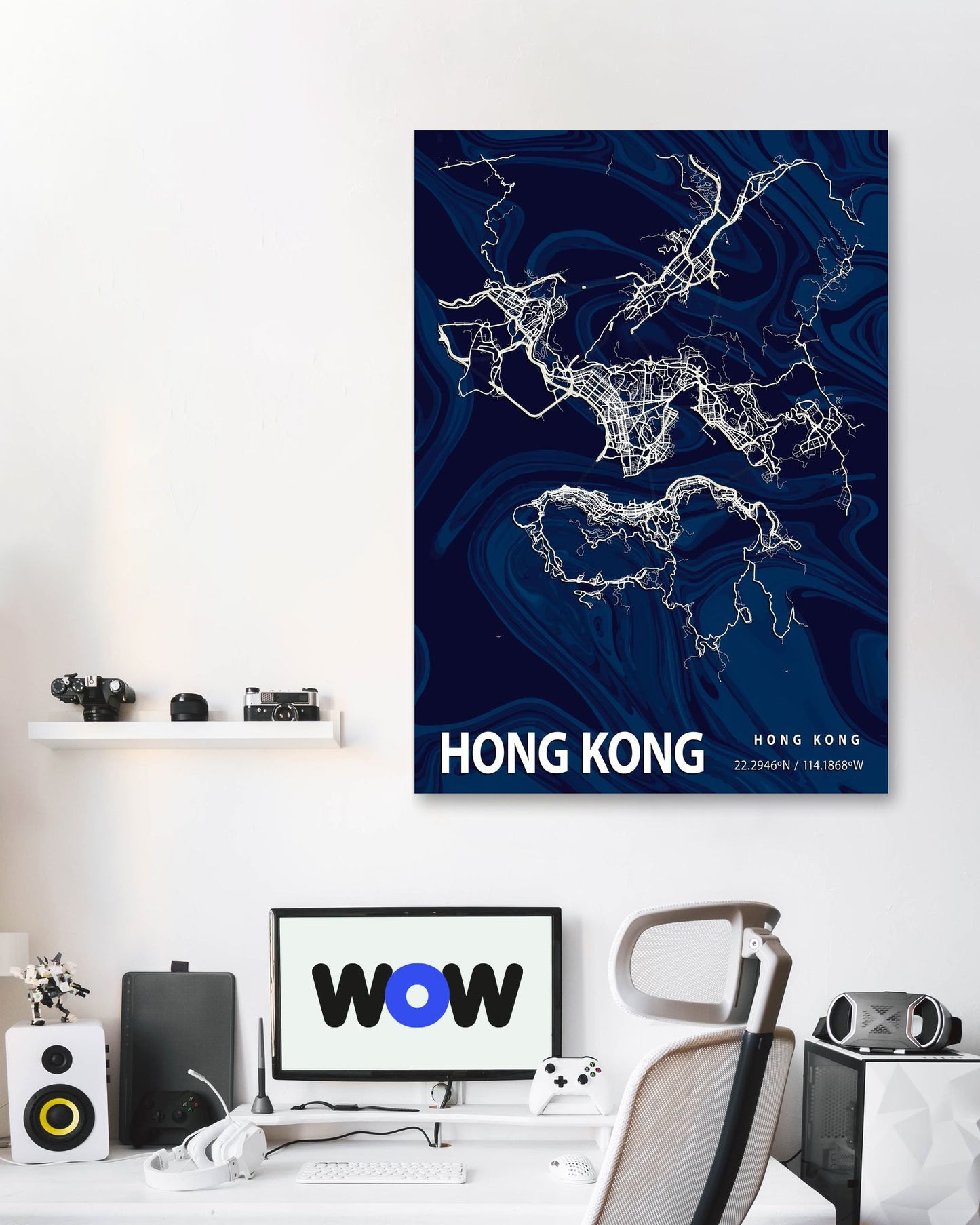 HONG KONG CROCUS MARBLE MAP - @Helios