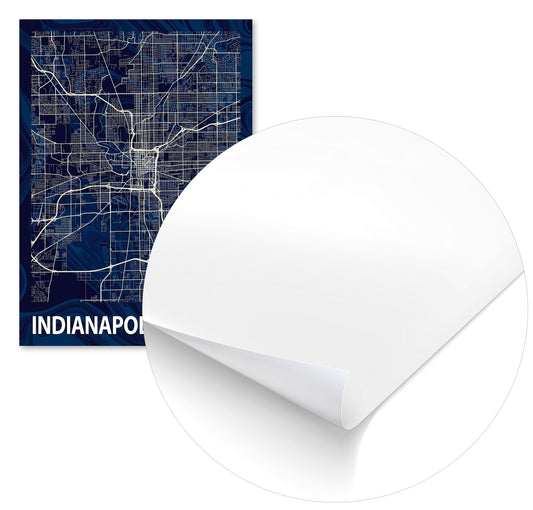 INDIANAPOLIS CROCUS MARBLE MAP - @Helios