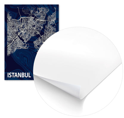 ISTANBUL CROCUS MARBLE MAP  - @Helios