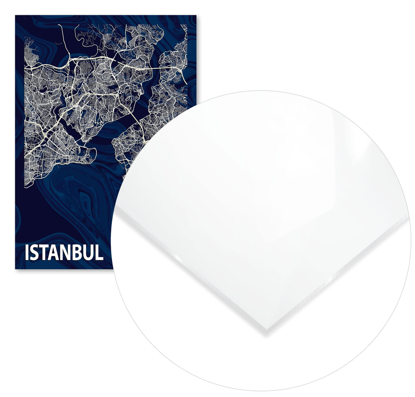 ISTANBUL CROCUS MARBLE MAP  - @Helios