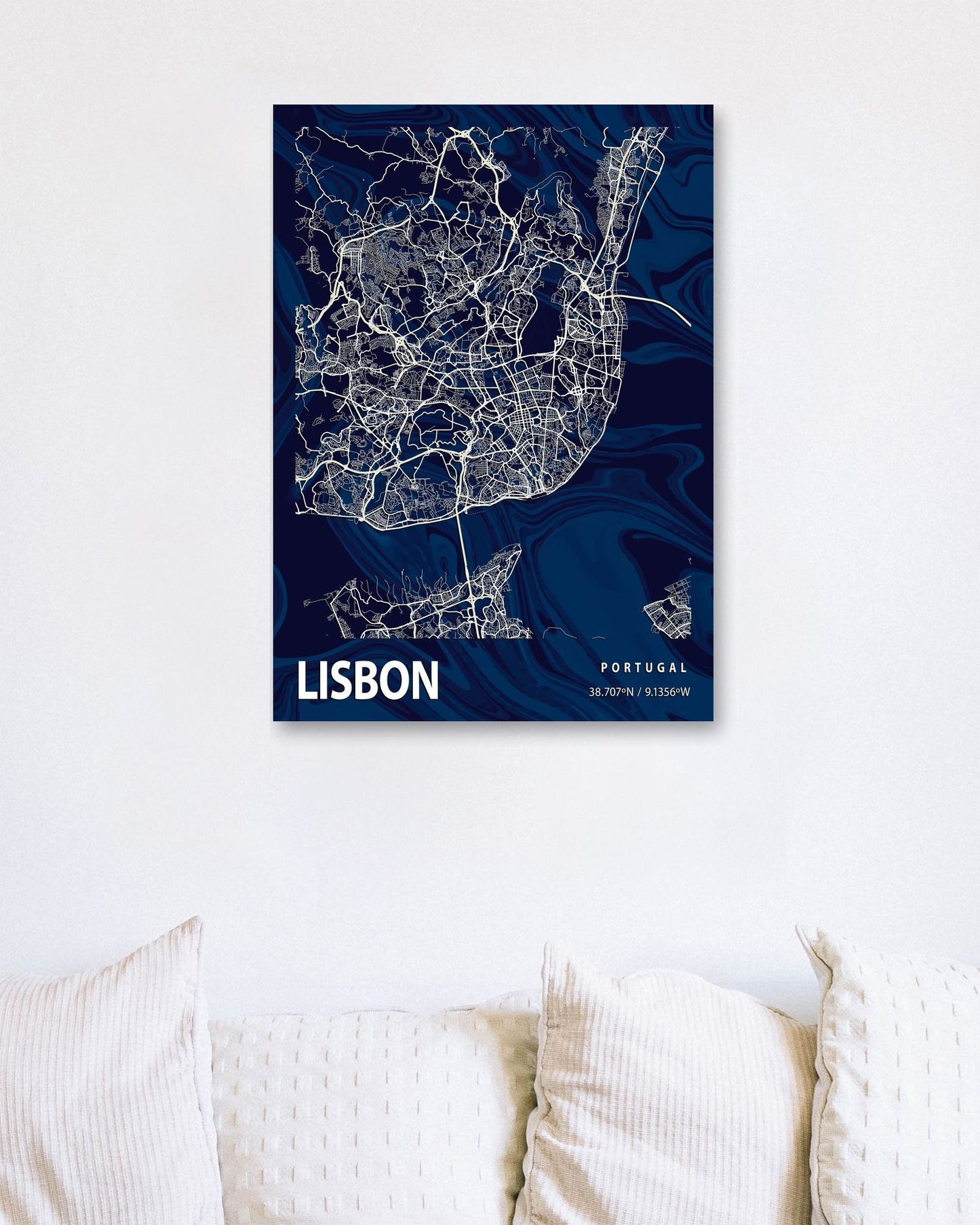LISBON CROCUS MARBLE MAP  - @Helios