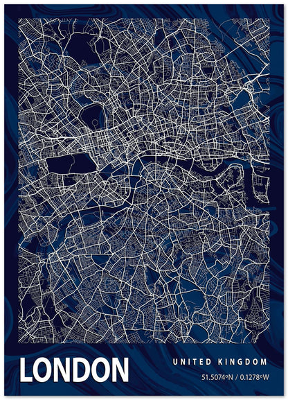 LONDON CROCUS MARBLE MAP  - @Helios