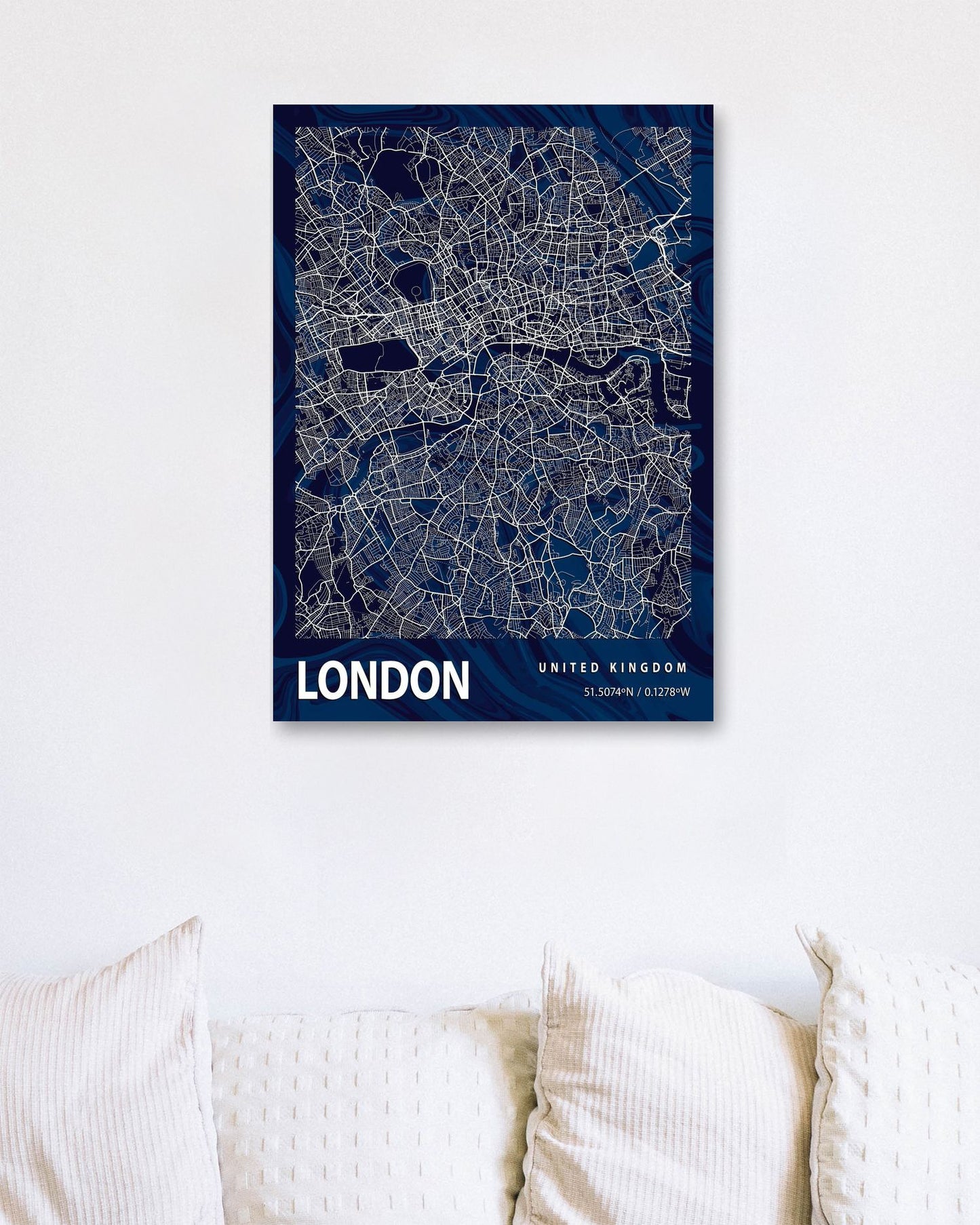 LONDON CROCUS MARBLE MAP  - @Helios