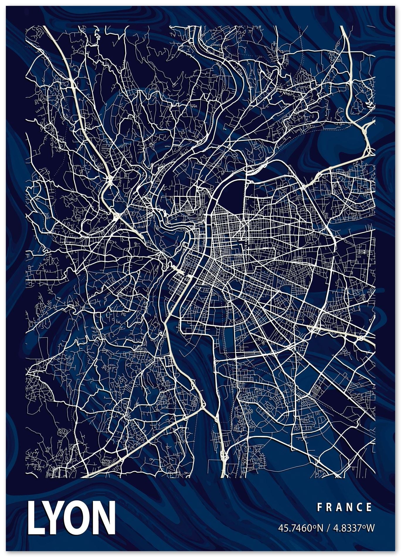 LYON CROCUS MARBLE MAP  - @Helios
