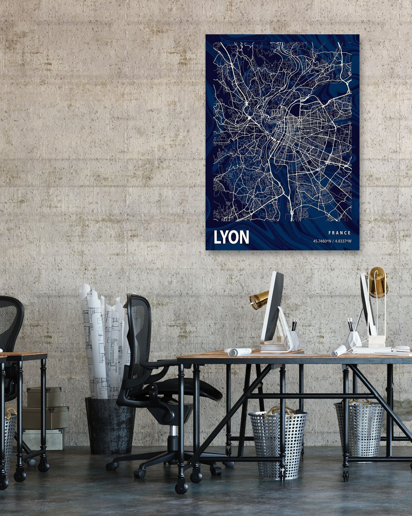 LYON CROCUS MARBLE MAP  - @Helios