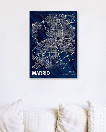 MADRID CROCUS MARBLE MAP  - @Helios