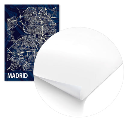MADRID CROCUS MARBLE MAP  - @Helios