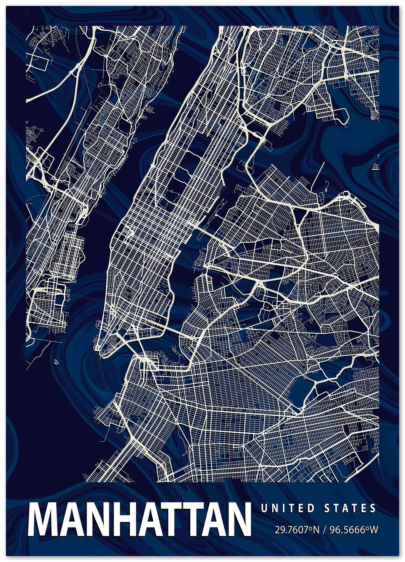 MANHATTAN CROCUS MARBLE MAP - @Helios