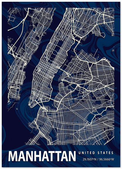 MANHATTAN CROCUS MARBLE MAP - @Helios