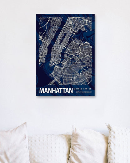MANHATTAN CROCUS MARBLE MAP - @Helios