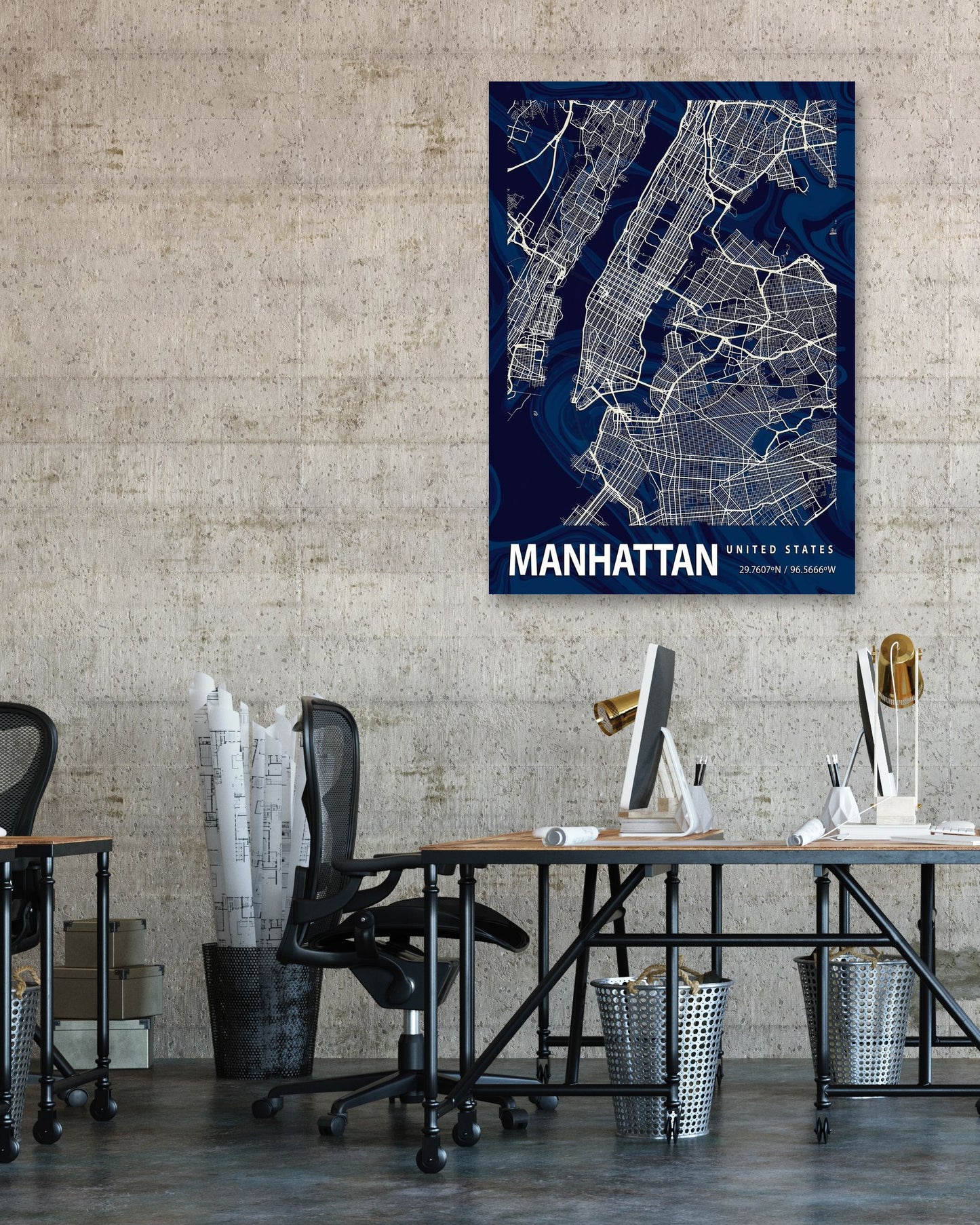 MANHATTAN CROCUS MARBLE MAP - @Helios